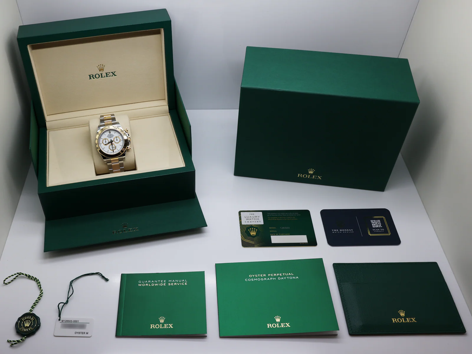 Rolex Daytona 126503 40mm Yellow Gold & Stainless Steel White Dial – Unworn 2026 Full Set 8 Rolex Daytona 126503 yellow gold steel case side