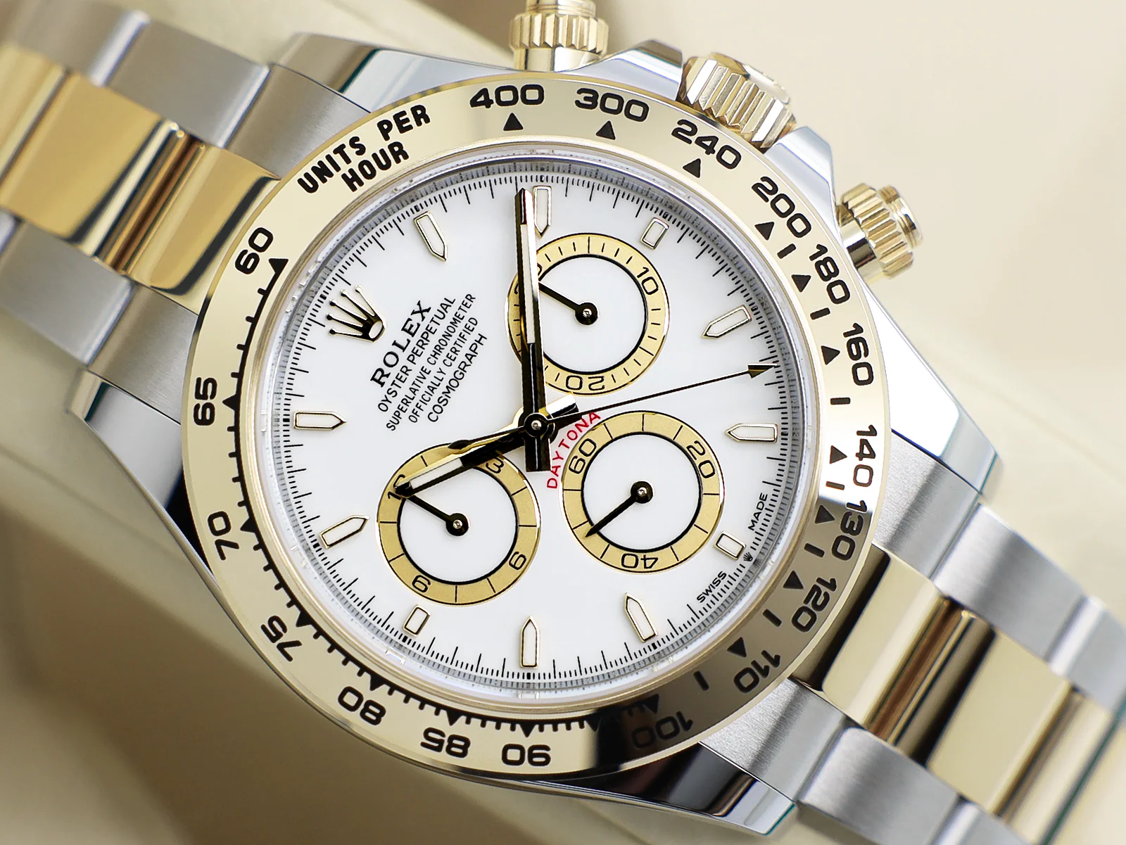 Rolex Daytona 126503 White Dial Front Rolex Daytona 126503 white dial front view