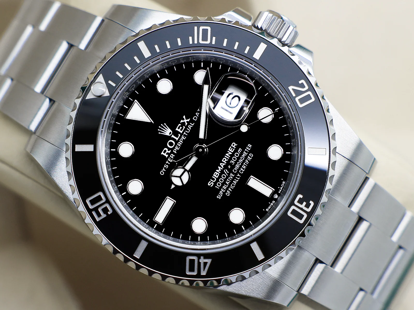 Rolex Submariner Date 126610LN 41mm Stainless Steel Black Dial – 2023 Full Set 5 Rolex Submariner 126610LN black dial front view