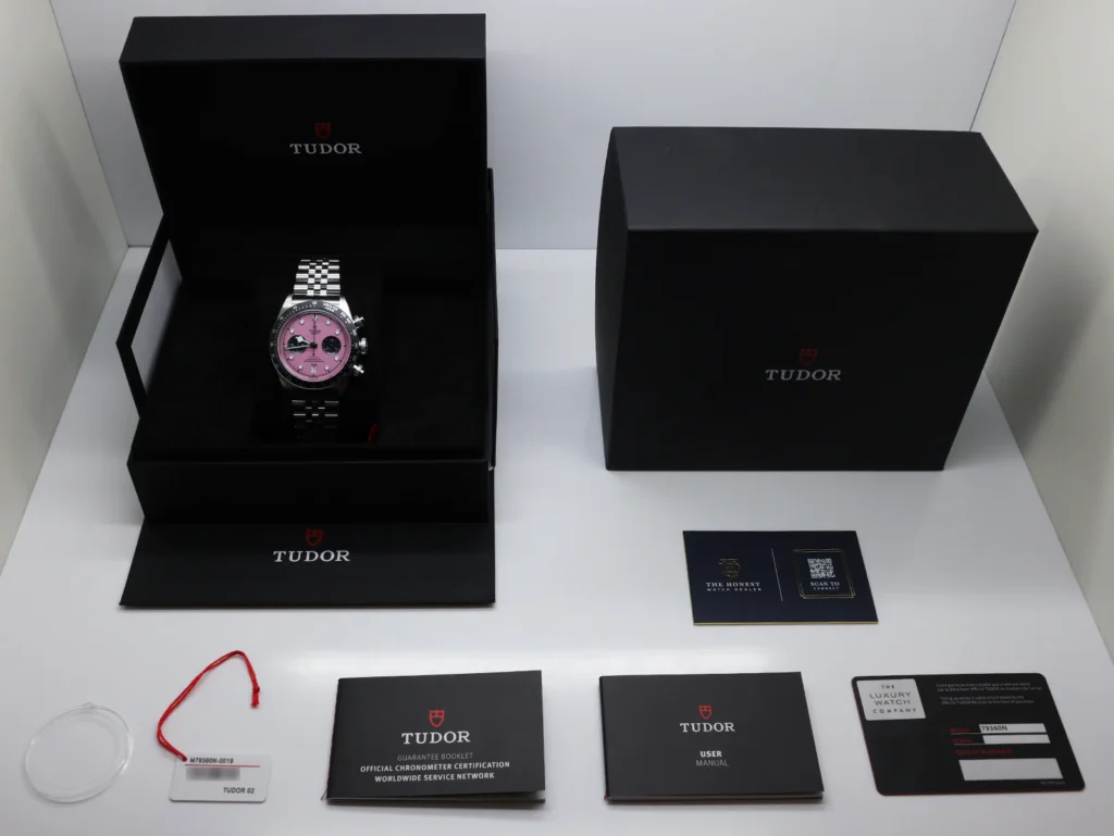 Tudor Black Bay Chrono stainless steel case side