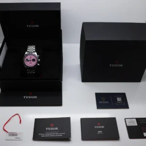 Tudor Black Bay Chrono stainless steel case side