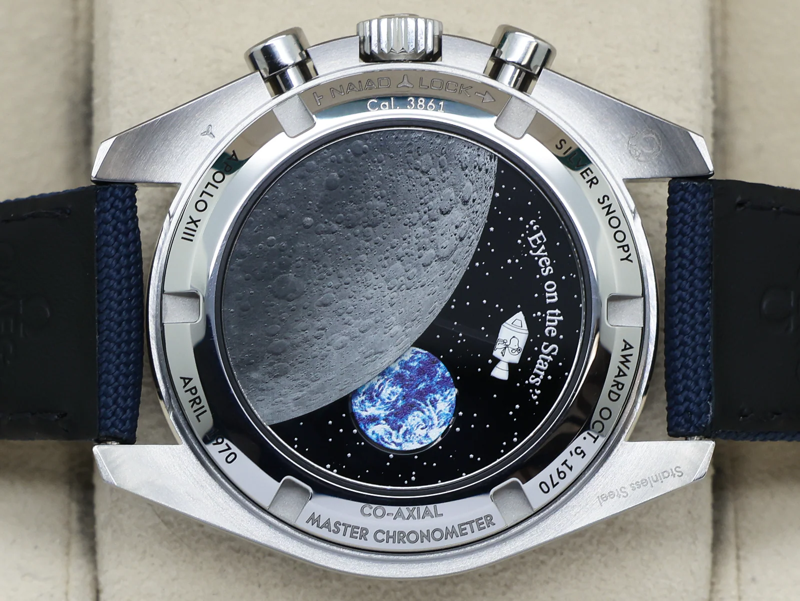 Omega Speedmaster Snoopy wrist shot