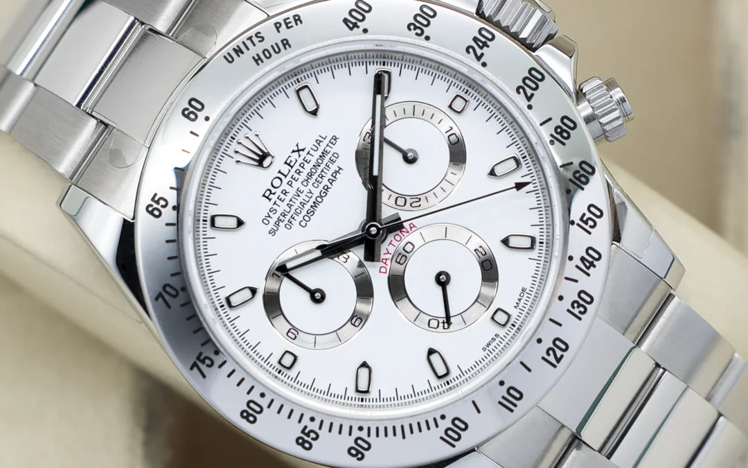 Rolex Daytona 116520 APH white dial front view