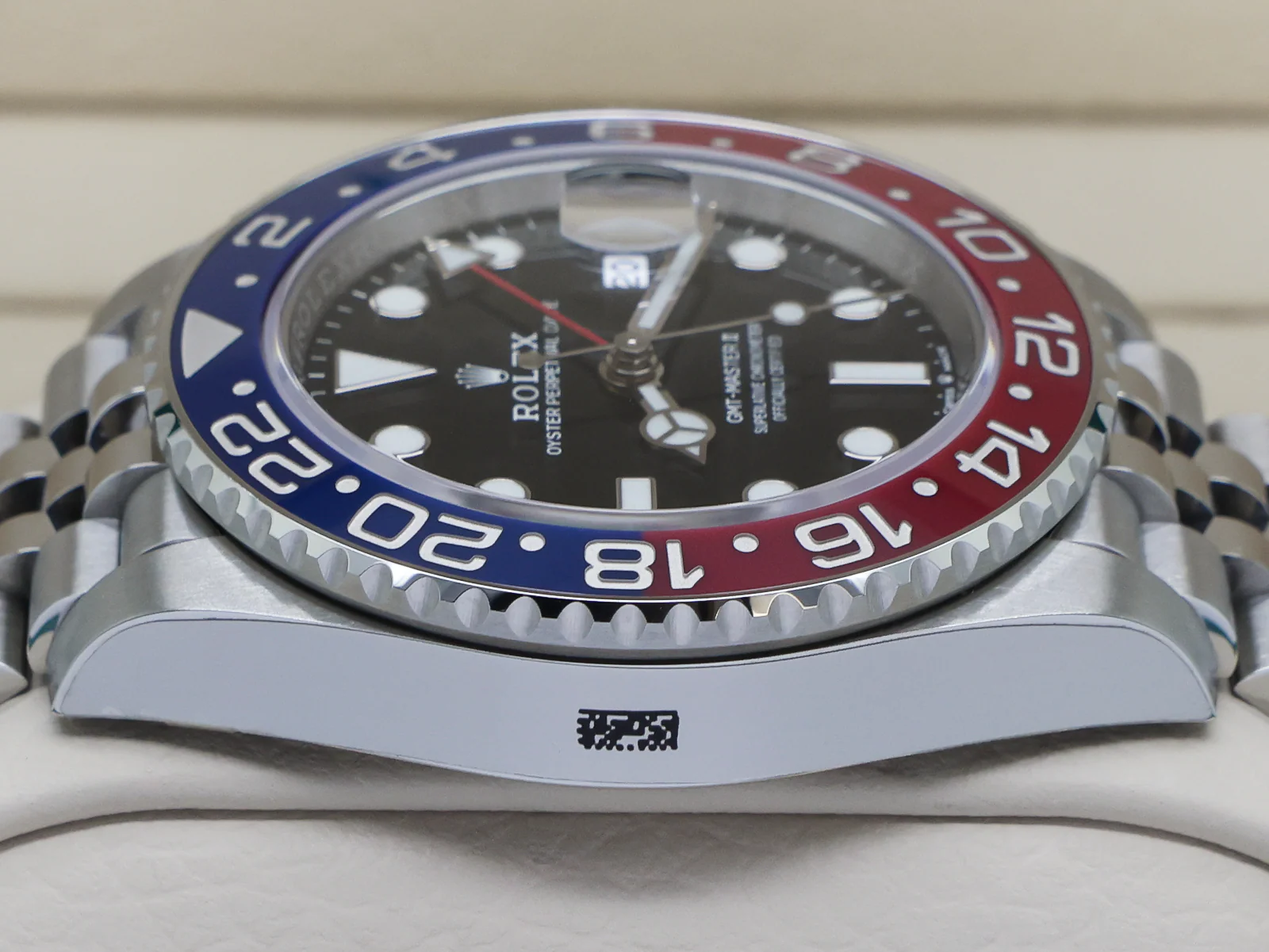 Rolex GMT-Master II 126710BLRO “Pepsi” MK1 40mm Stainless Steel – 2018 Full Stickers Box & Papers 9 Rolex GMT Master II crown detail
