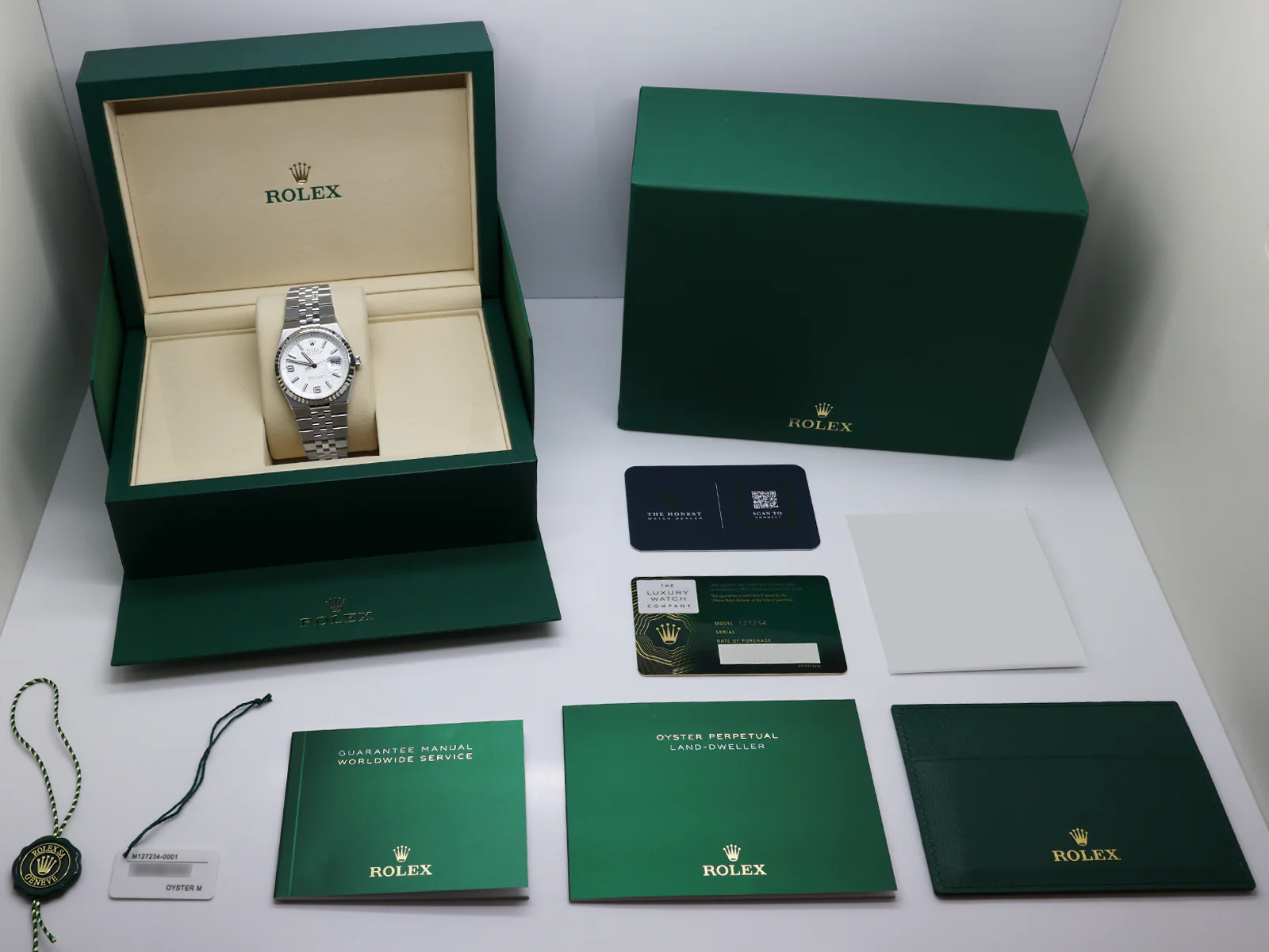 Rolex Land-Dweller 127234 angled view