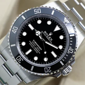 Rolex Submariner 124060 angled dial view