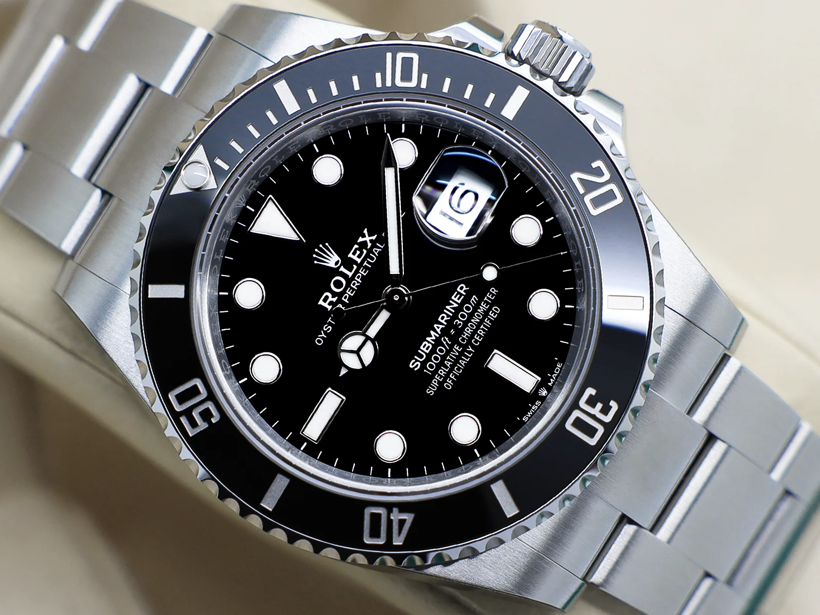 Rolex Submariner Date 126610LN 41mm Stainless Steel Black Dial – 2023 Full Set 8 Rolex Submariner 126610LN black dial front view