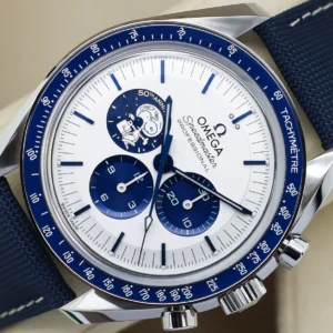 Omega Speedmaster stainless steel case side