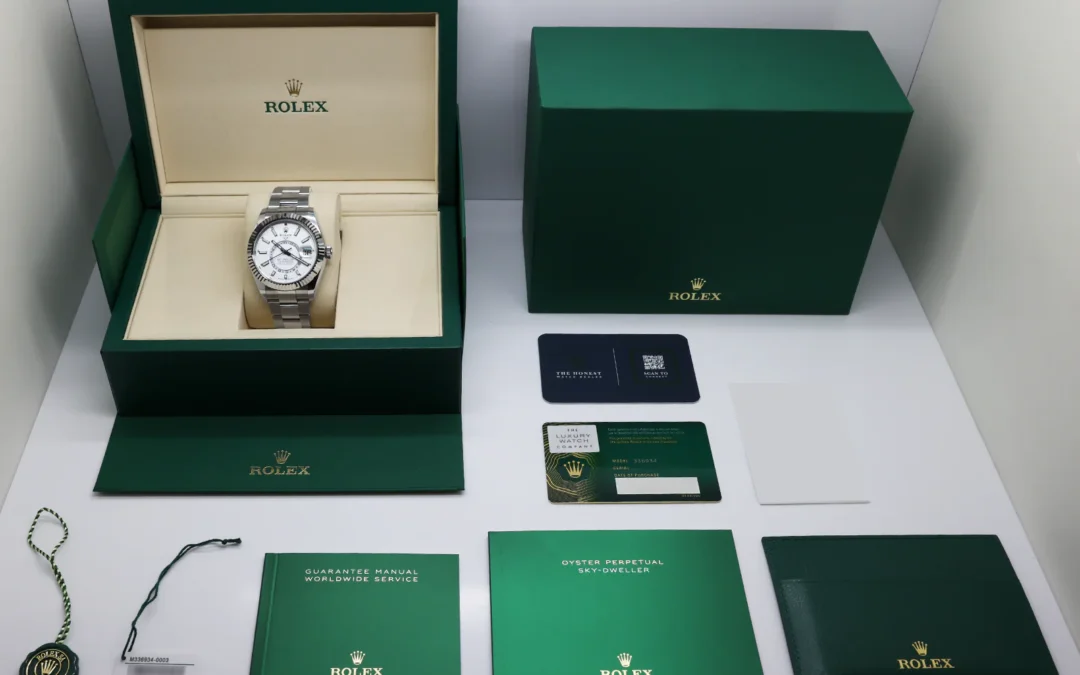 Rolex Sky-Dweller 336934 angled view