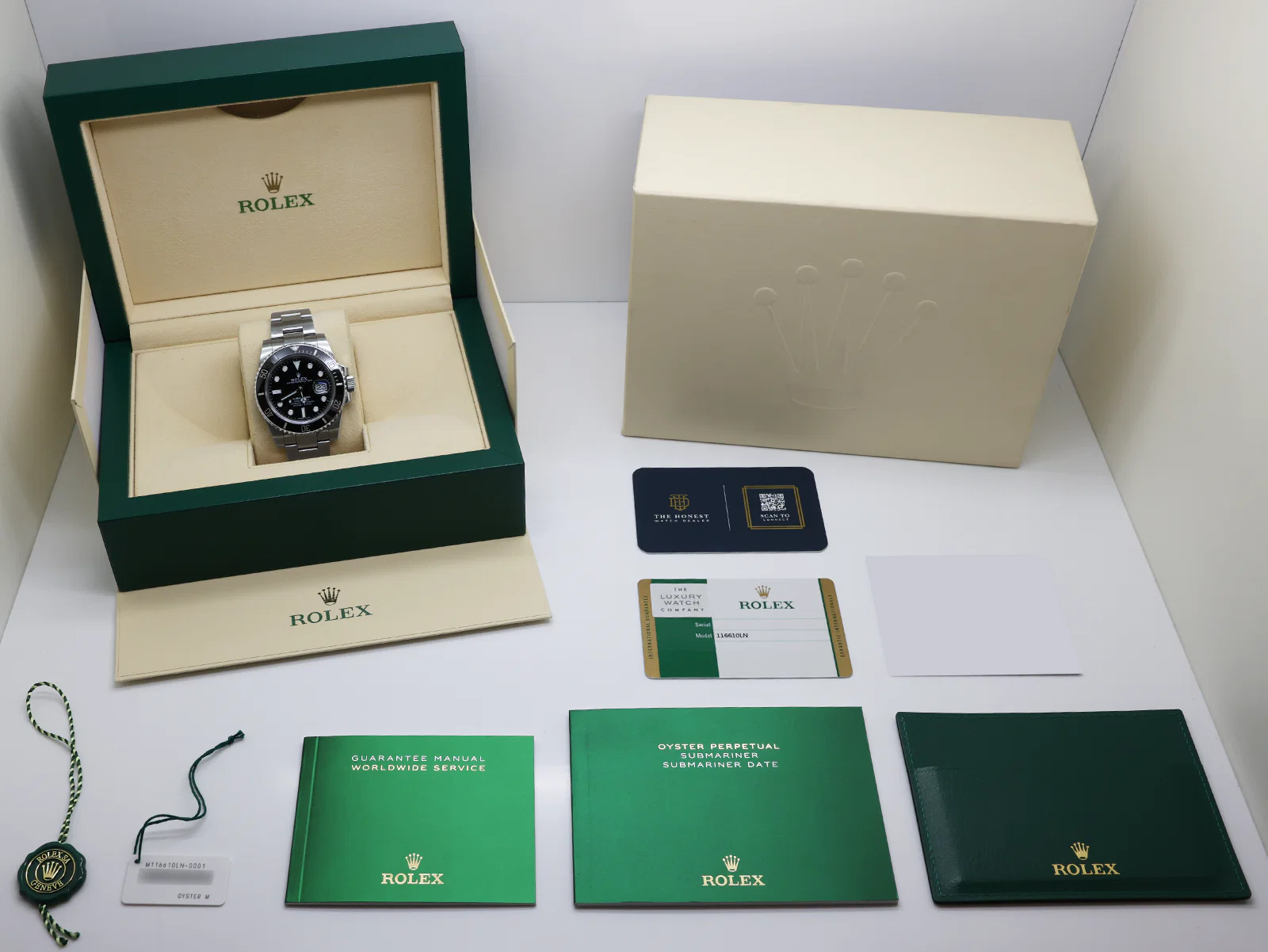 Rolex Submariner Date 116610LN Stainless Steel Black Dial Ceramic Bezel – 2019 Box & Papers 10 Rolex Submariner 116610LN angled view