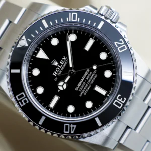 Rolex Submariner 124060 black dial front view