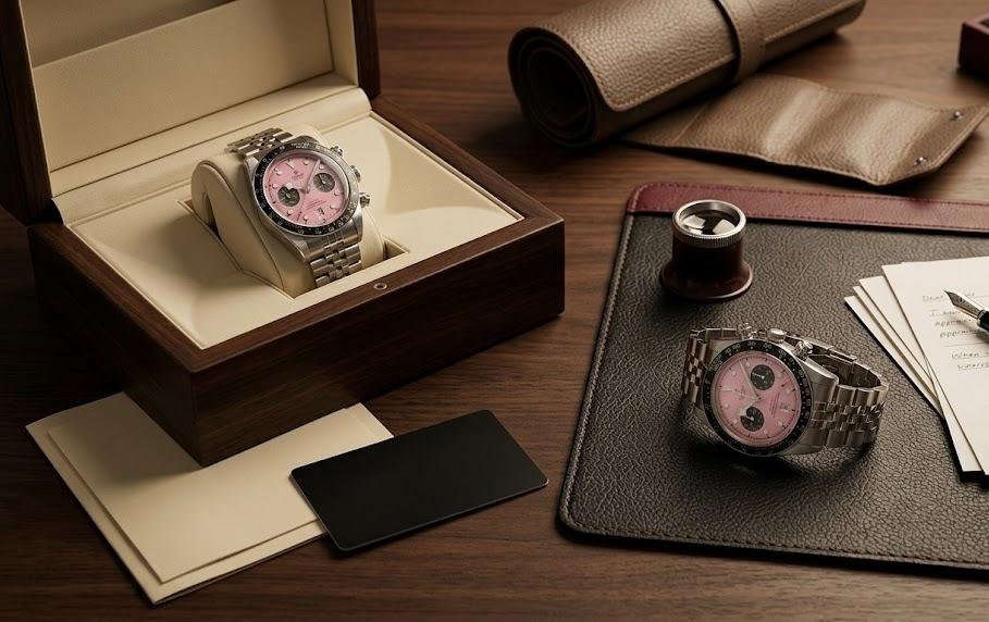 New vs pre-owned Tudor watches comparison on a luxury collector desk